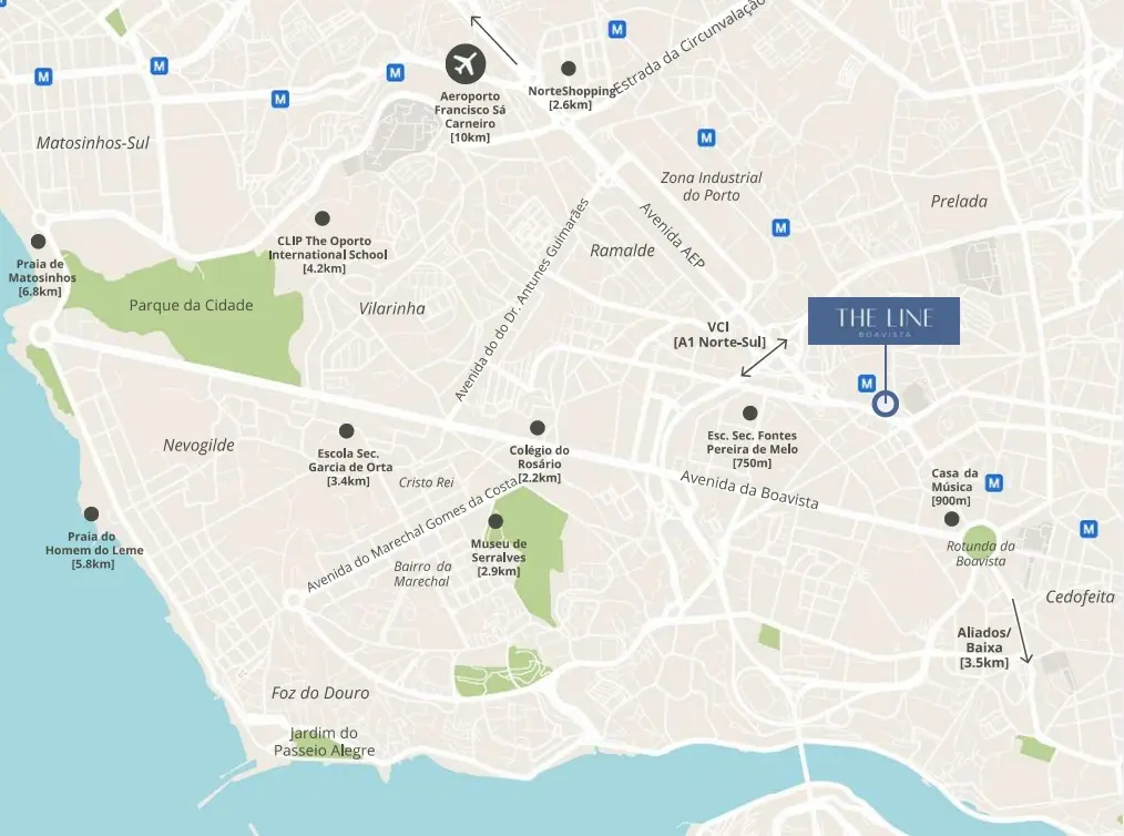Localização privilegiada na Boavista, Porto