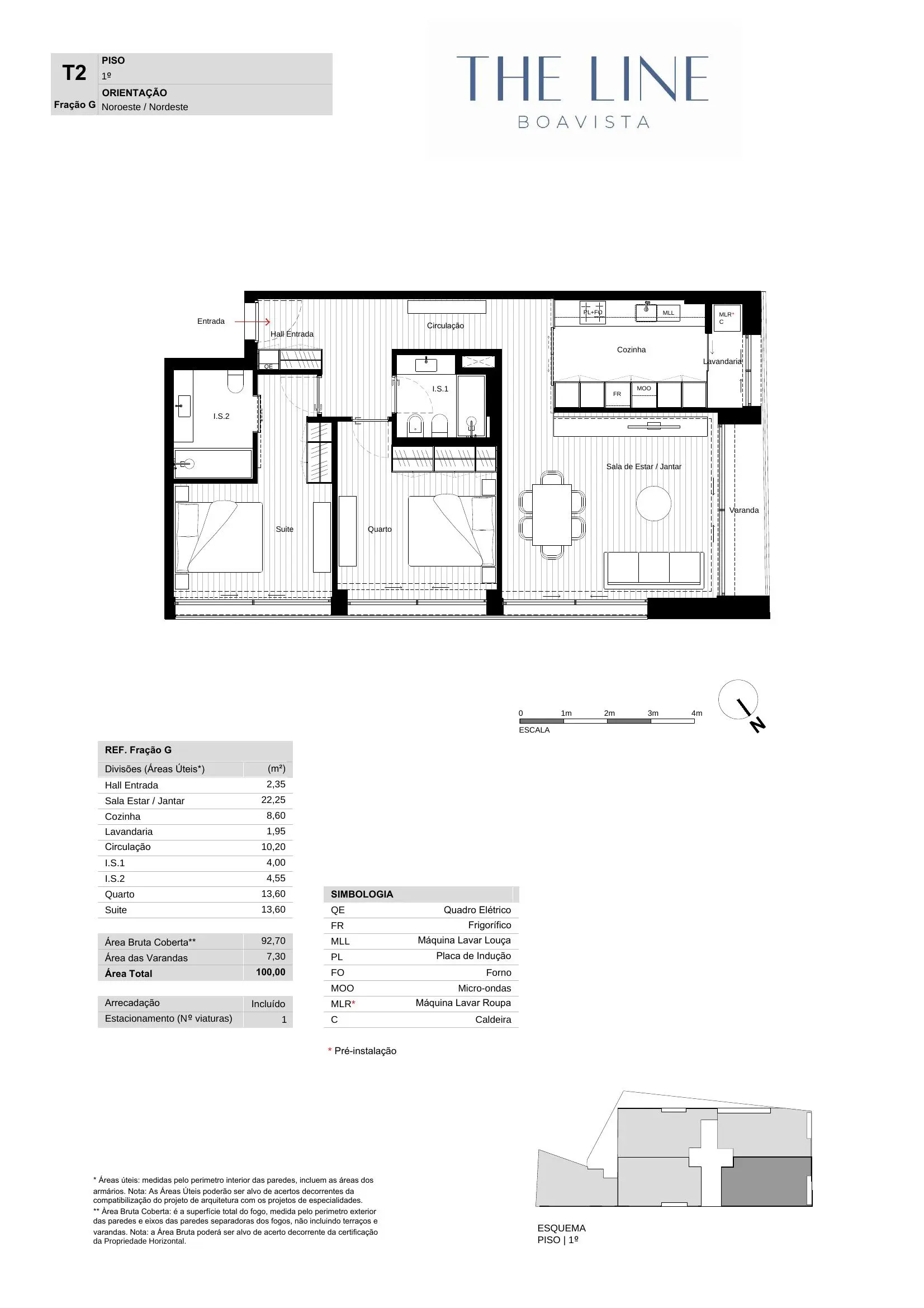 Planta T2 piso1 varanda lateral